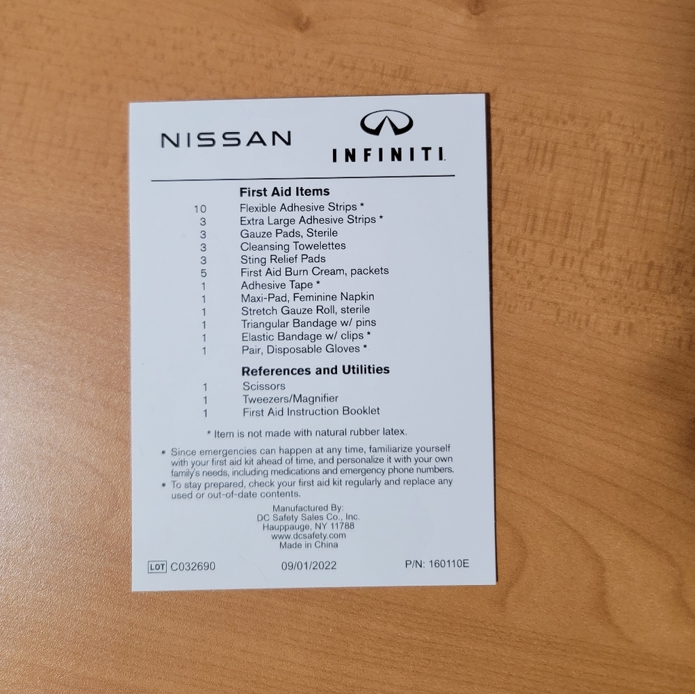 Nissan First Aid Kit - Picture 9 of 9